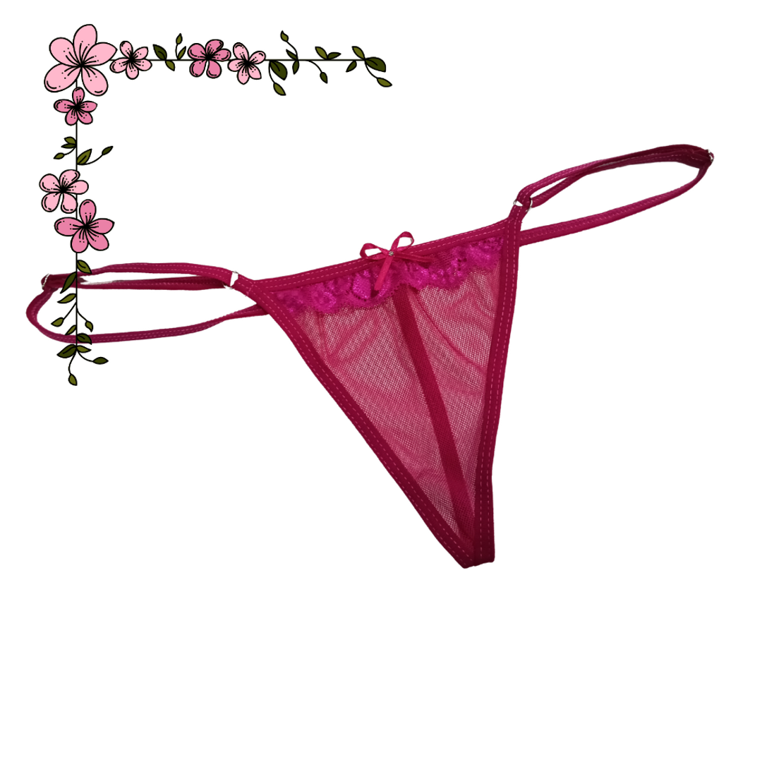 Tanga hilo con encaje