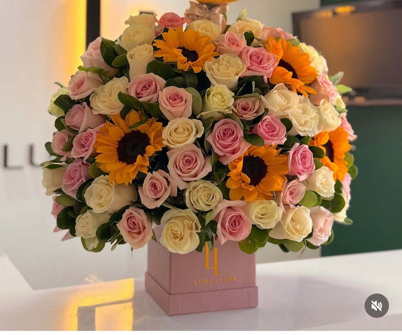 Ramo x60 rosas y giraoles