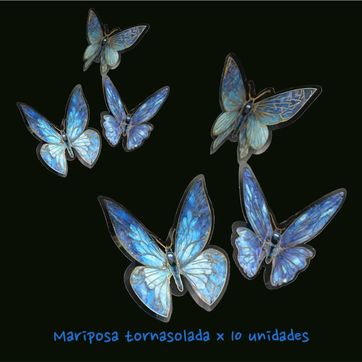 Imagen del producto Mariposa tornasolada x 10