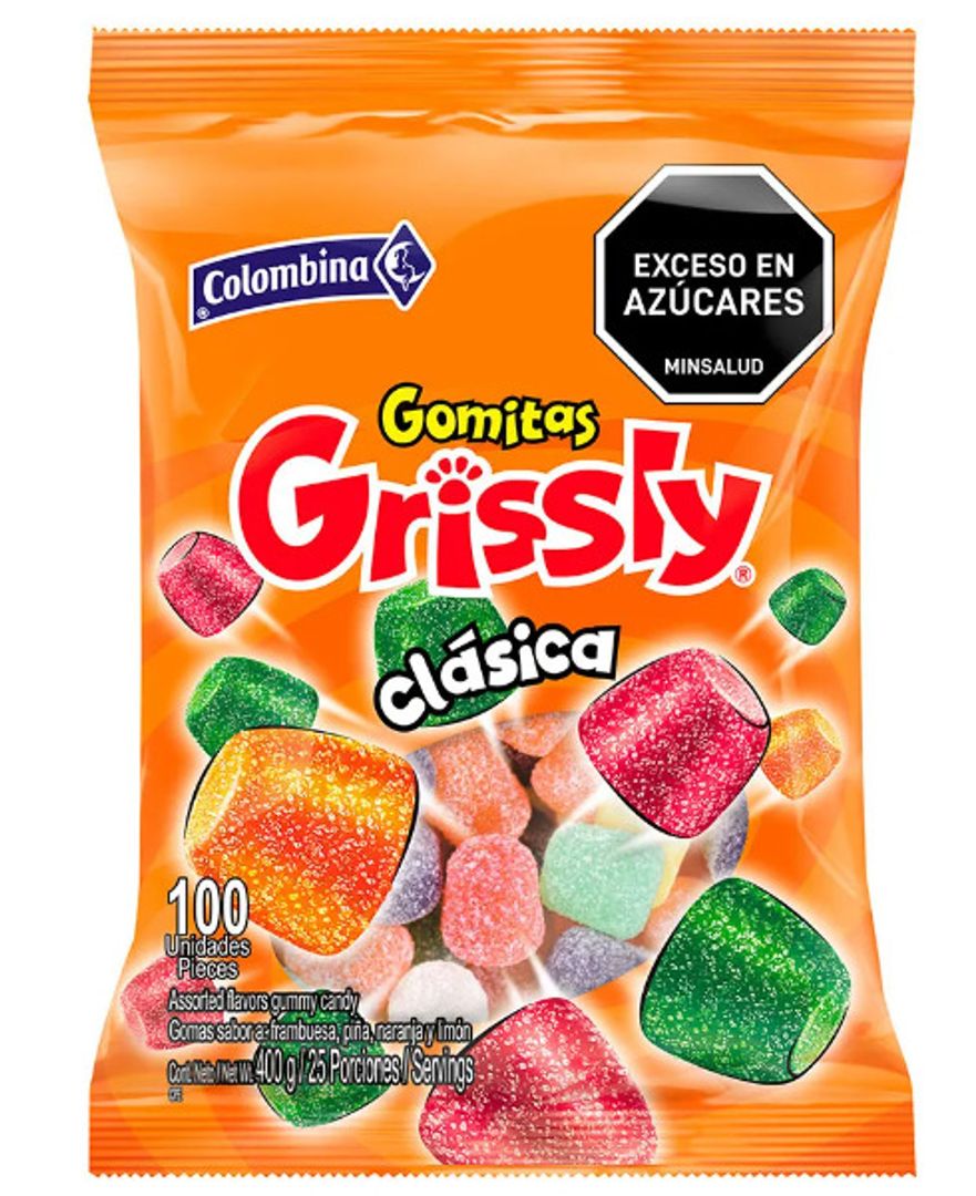 GOMITAS GRISSLY CLASICA*100*400G