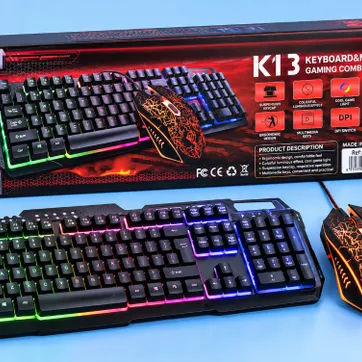 Imagen del producto Combo Gamer K13 – Teclado y Mouse con Iluminación RGB