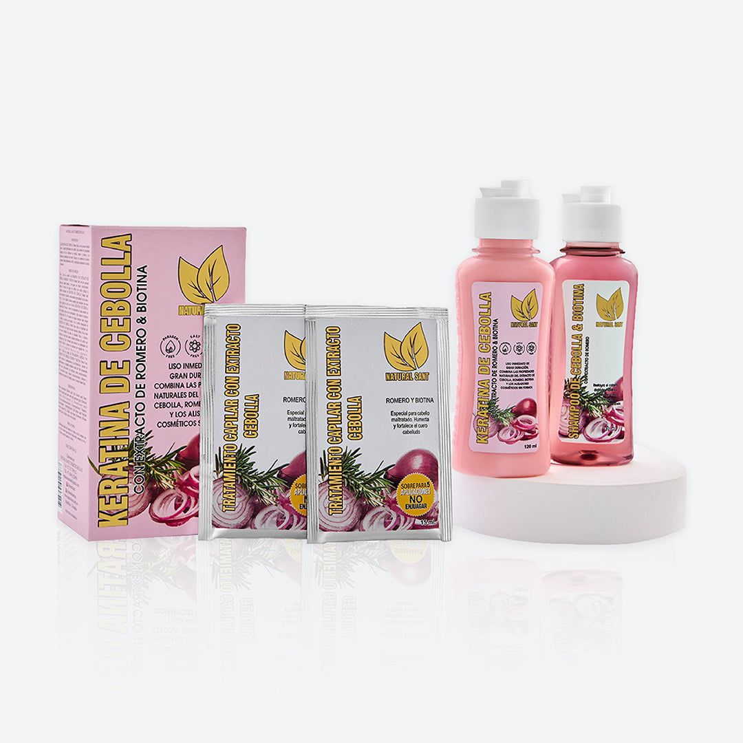 Kit Keratina de Cebolla, Romero y Biotina: