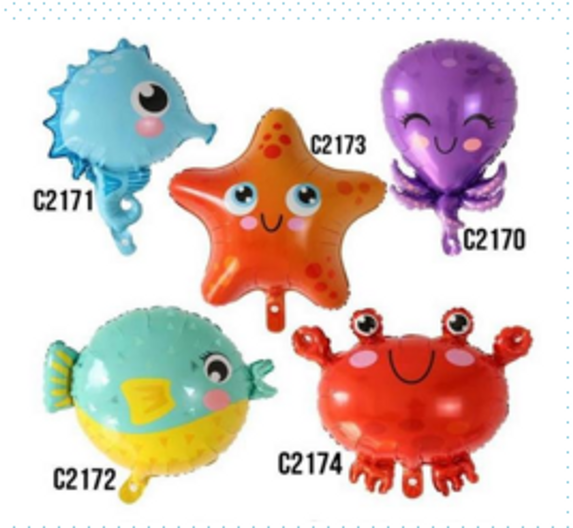 GLOBO FOIL ANIMALITOS DE MAR 20'