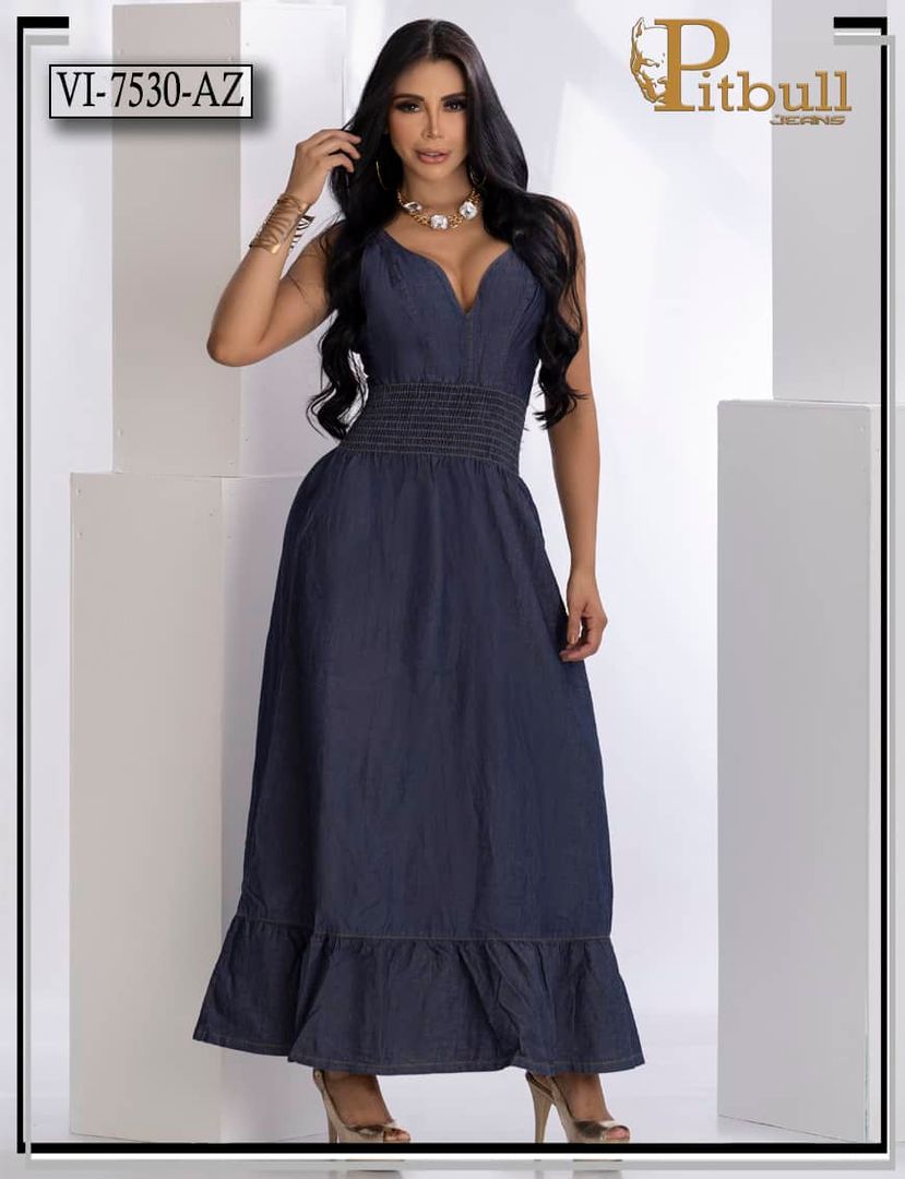 Vestido Indigo Largo - VI7530