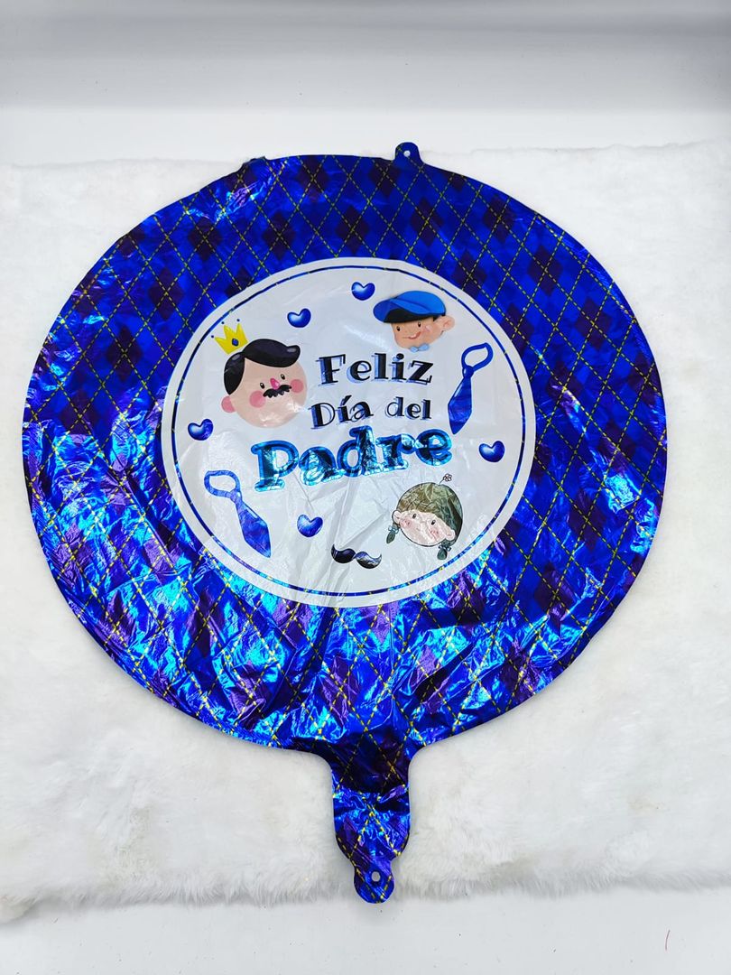 Globos con mensaje de padre 