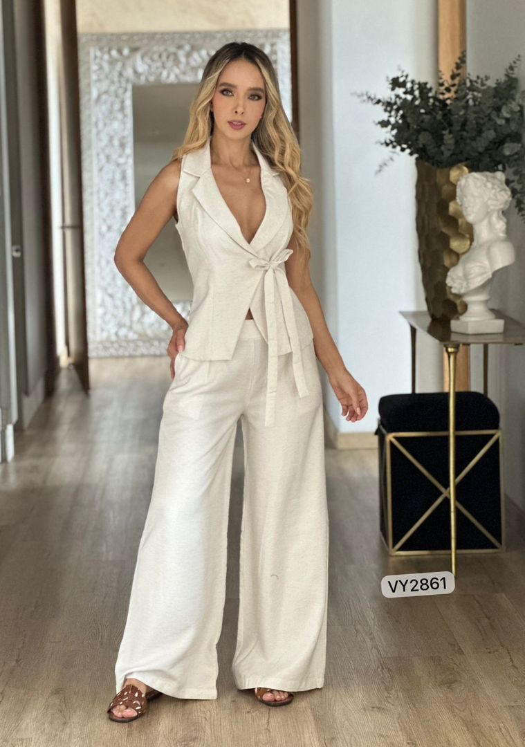 SET MODAL CHALECO PANTALON VY2861