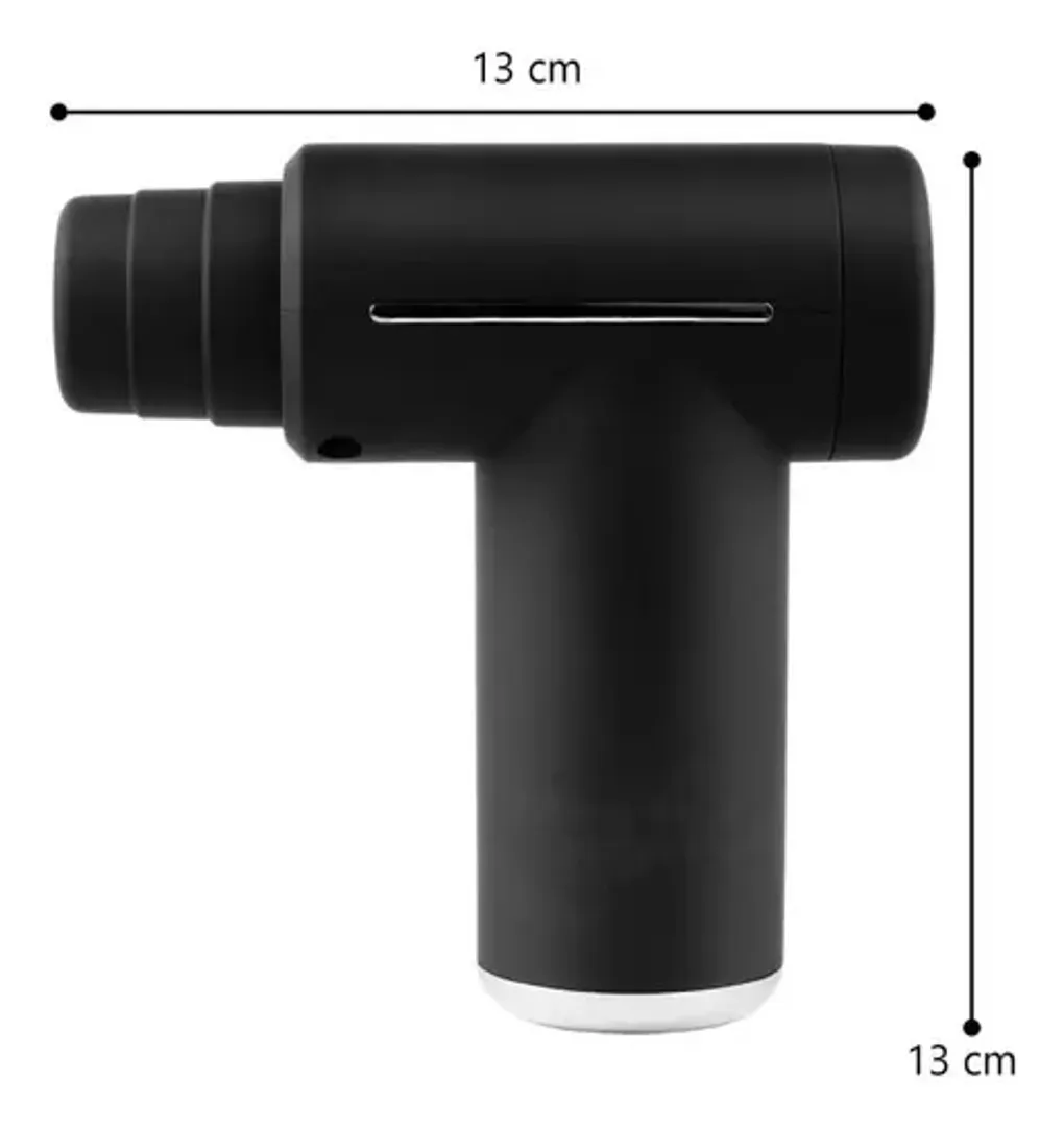 Pistola Masajeadora Massage Gun Percutora 6 Niveles Calor Frío Recargable USB
