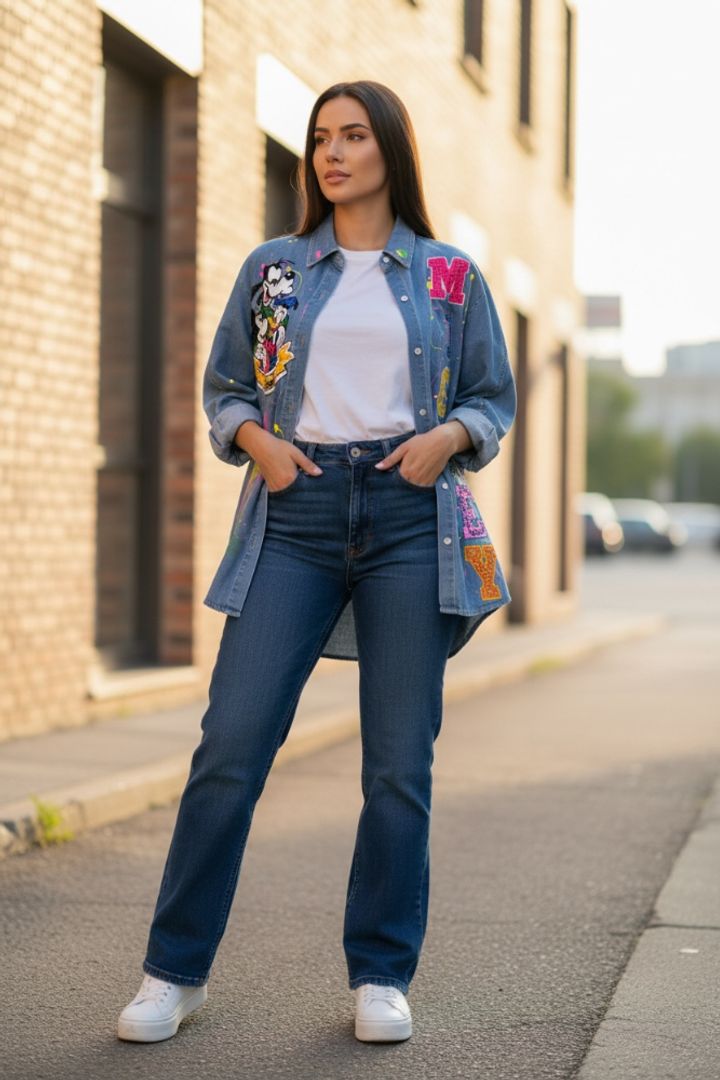 CHAQUETA MICKEY DENIM COLORSII
