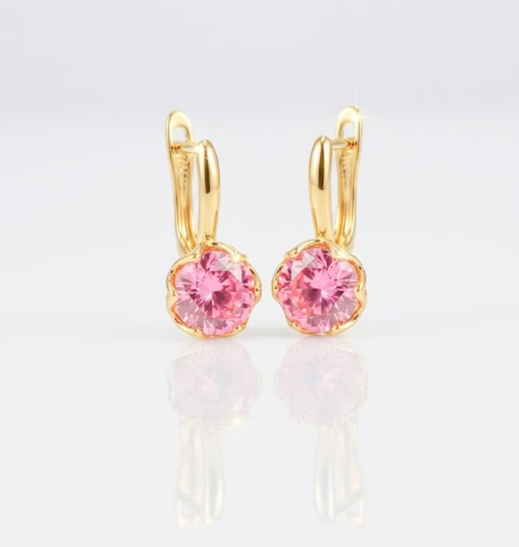 Aretes estilo argollas.