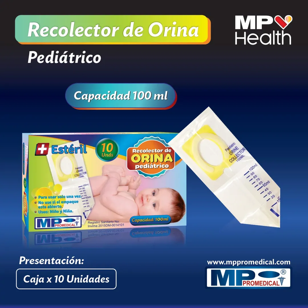 BOLSA RECOLECTORA ORINA PEDIATRICA DIS X 10 UND MP PROMEDICAL