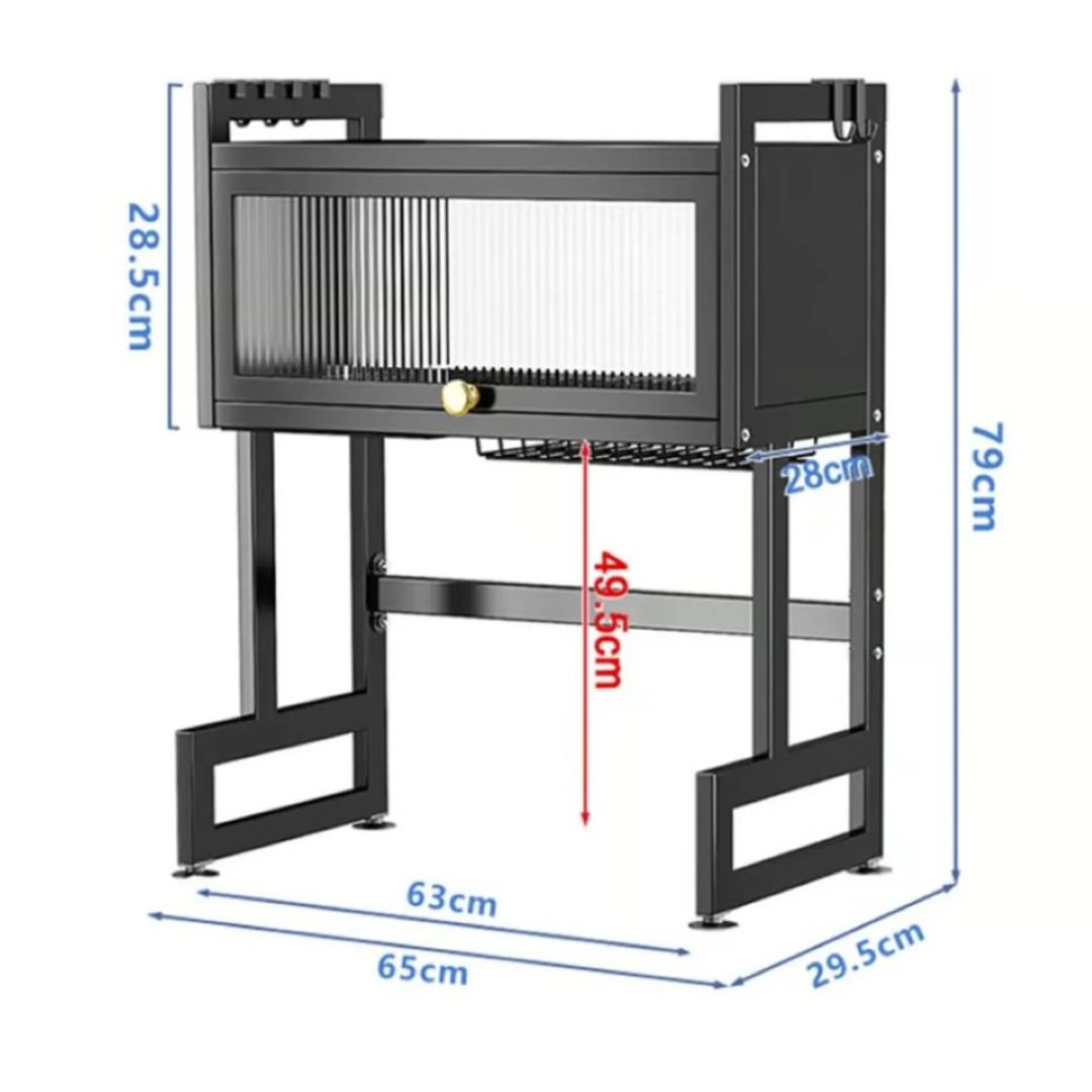PLATERO ORGANIZADOR ESCURRIDOR DE 1 GABINETE DE LUJO 65CM   