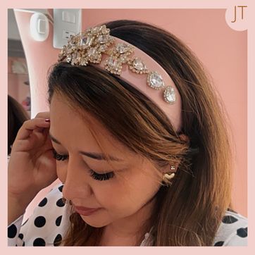 Diadema Elegante Boho Chic Ancha  - imagen 1