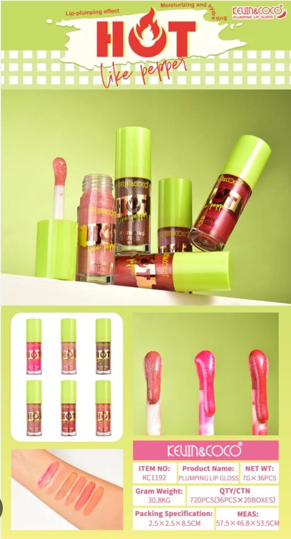 102- GLOSS HOT LIKE PEPPER PLUMPING