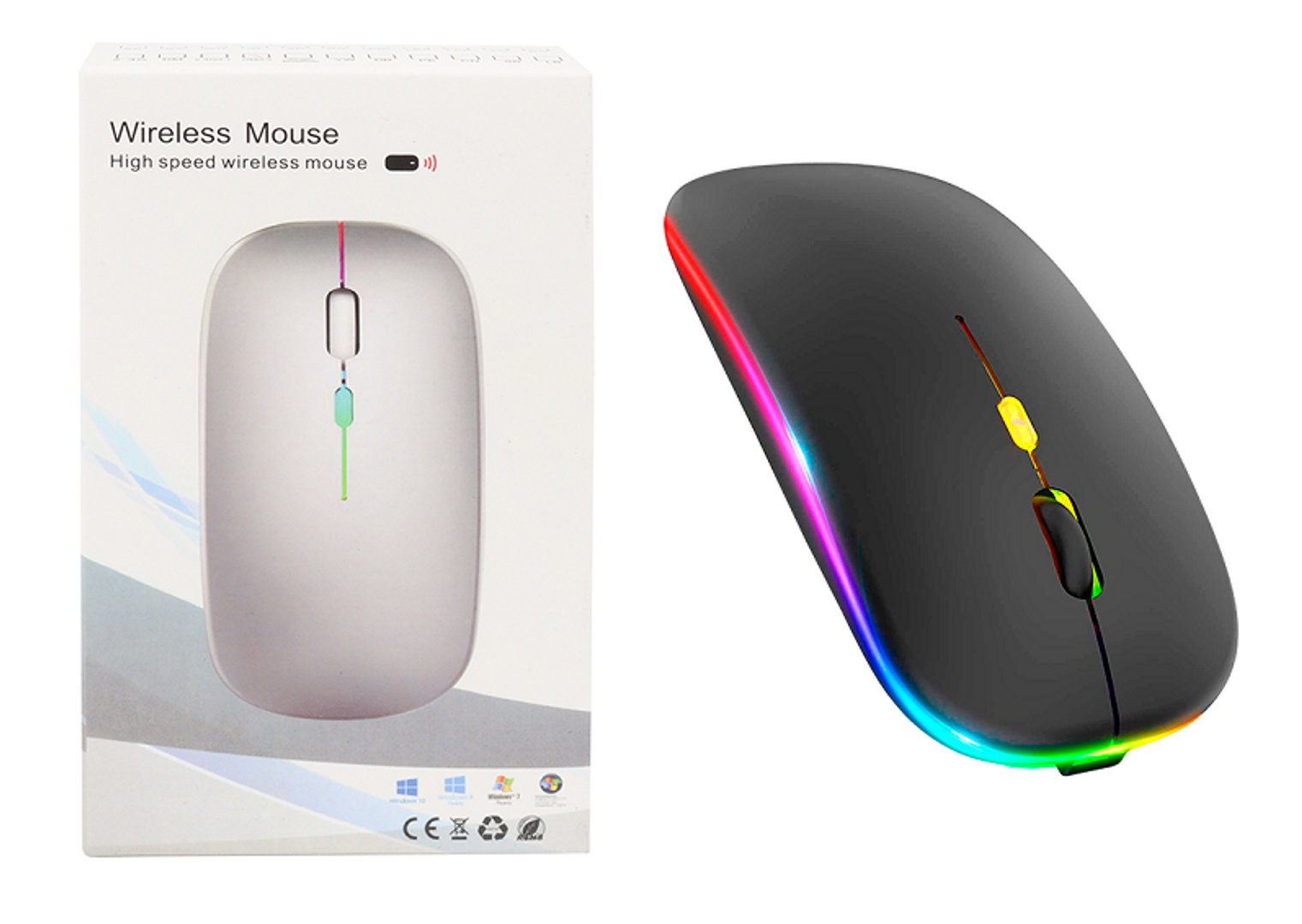 Mouse Bluetooth e Inalámbrico Recargable