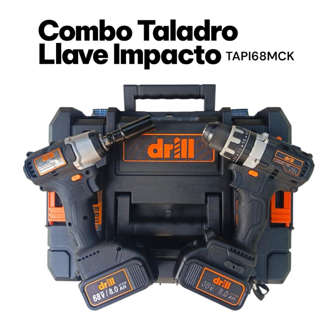 COMBO TALADRO LLAVE IMPACTO BRUSHLESS TAPI68MCK