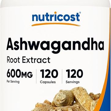 Ashwagandha 600 mg 120 Cap Nutricost - imagen 1