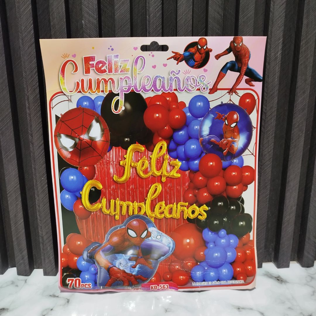 ARCO DE GLOBOS SPIDERMAN