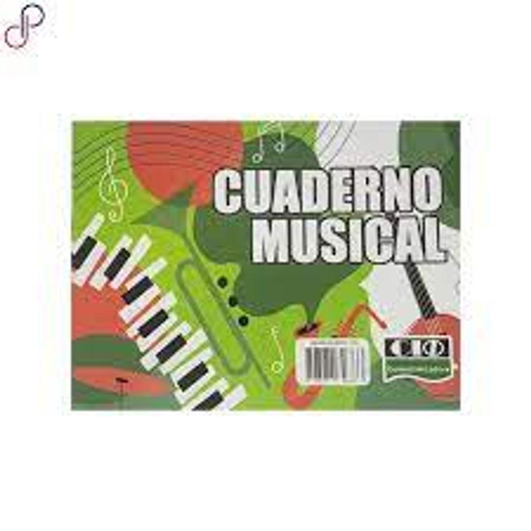 CUADERNO PENTAGRAMADO MUSICA