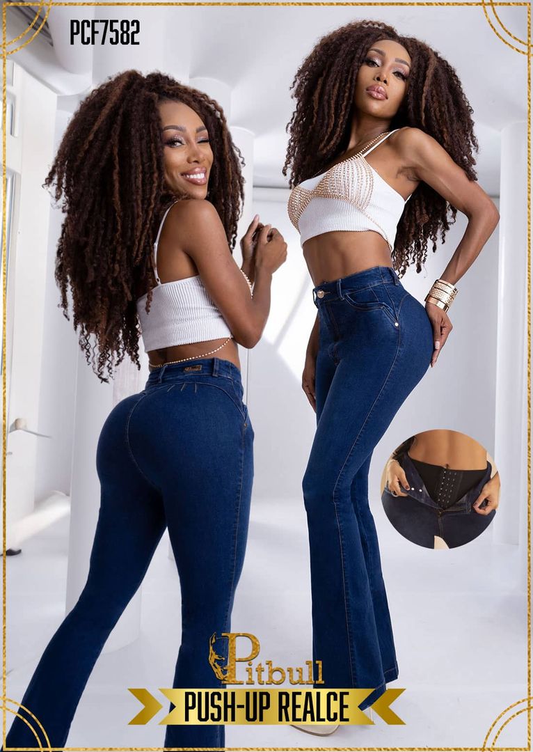 Pantalon Bota Campana con Faja Pitbull - PCF7582