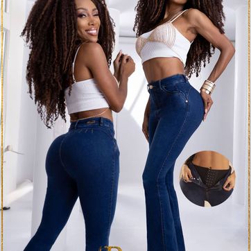 Imagen del producto Pantalon Bota Campana con Faja Pitbull - PCF7582