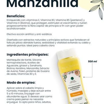 Imagen del producto Acondicionador manzanilla Magia Natural