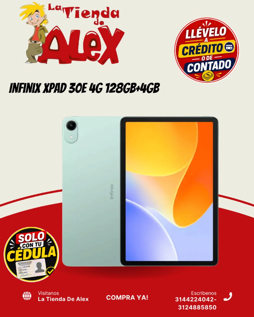 Infinix XPAD 30E 4G 128GB+4GB 