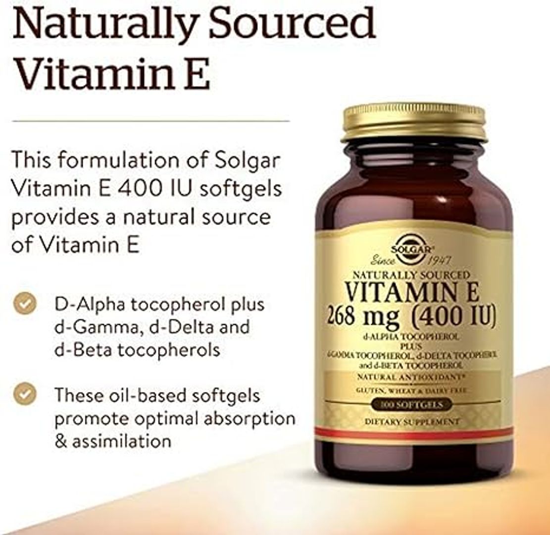 Vitamina E 268mg 400IU 100softgels SOLGAR
