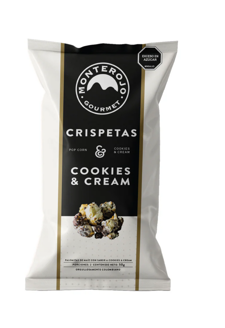 CRISPETAS COOKIES AND CREAM X 50 GR MONTEROJO