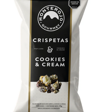 Imagen del producto CRISPETAS COOKIES AND CREAM X 50 GR MONTEROJO