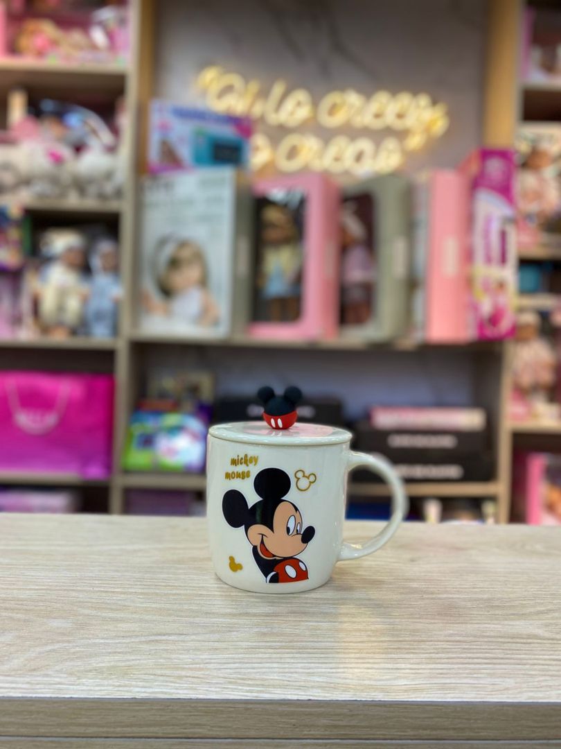 TAZA MINNIE Y MICKYE BLANCO