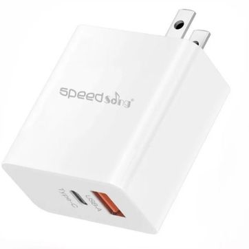 Imagen del producto Cabeza cargador Tipo C y USB 33W SpeedSong