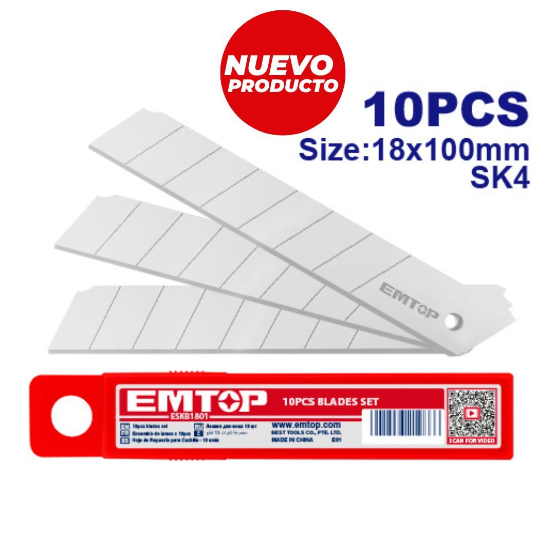 EMTOP REPUESTO DE BISTURI 10PCS SUPER EMTOP 