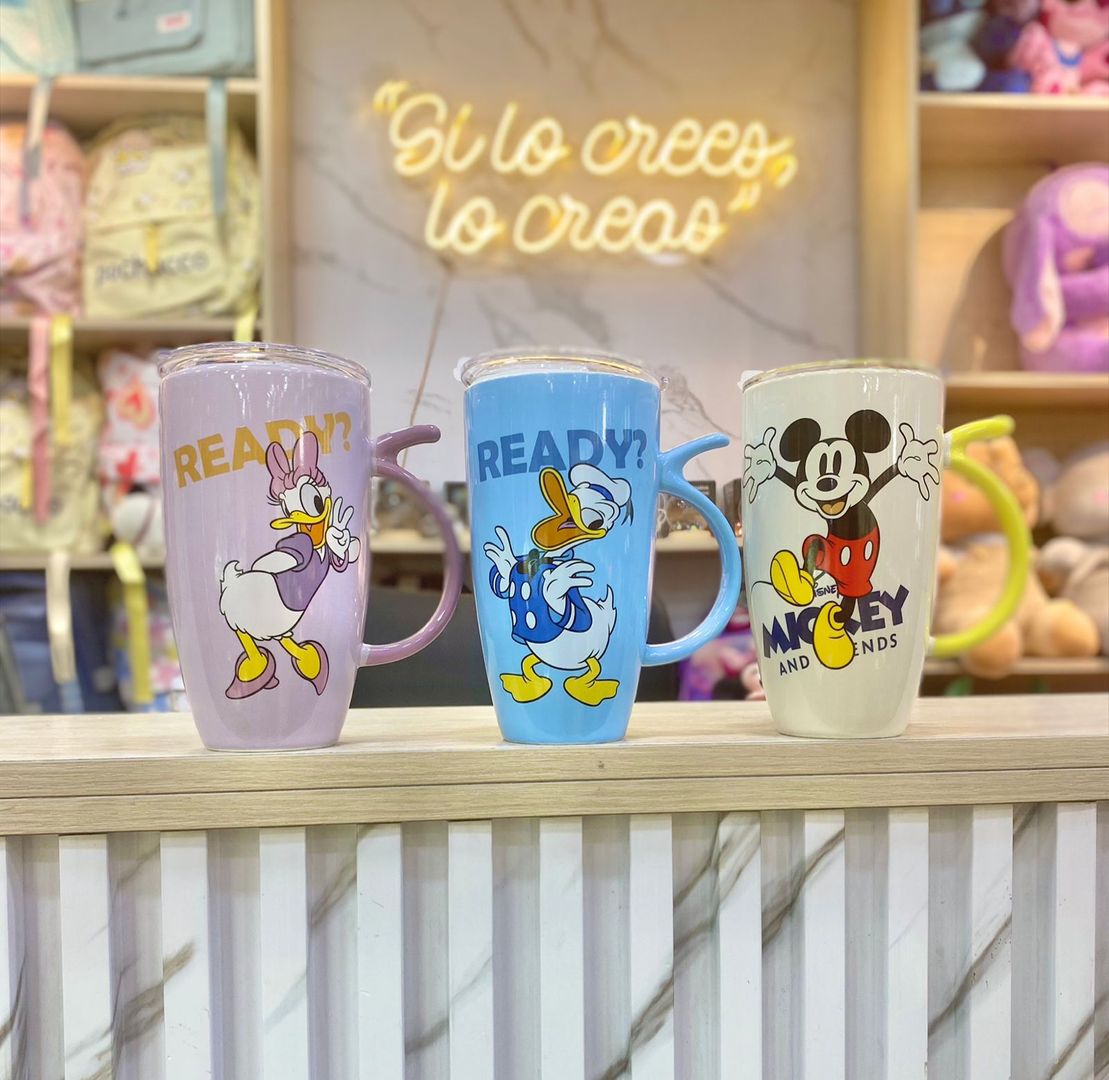 MUG TAPA PLÁSTICA MICKYE 