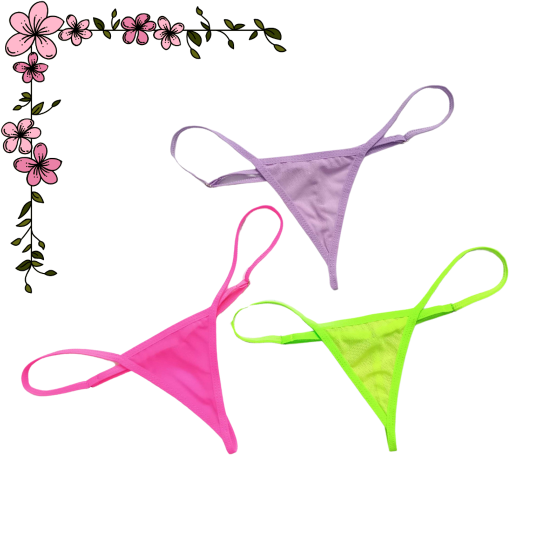 Micro tanga hilo en mallatex  