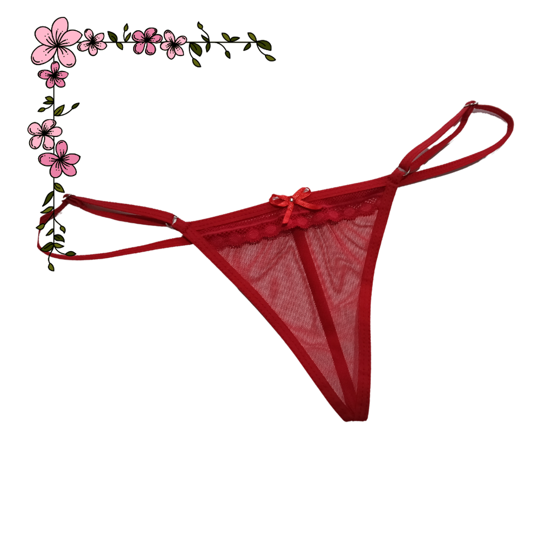 Tanga hilo con encaje