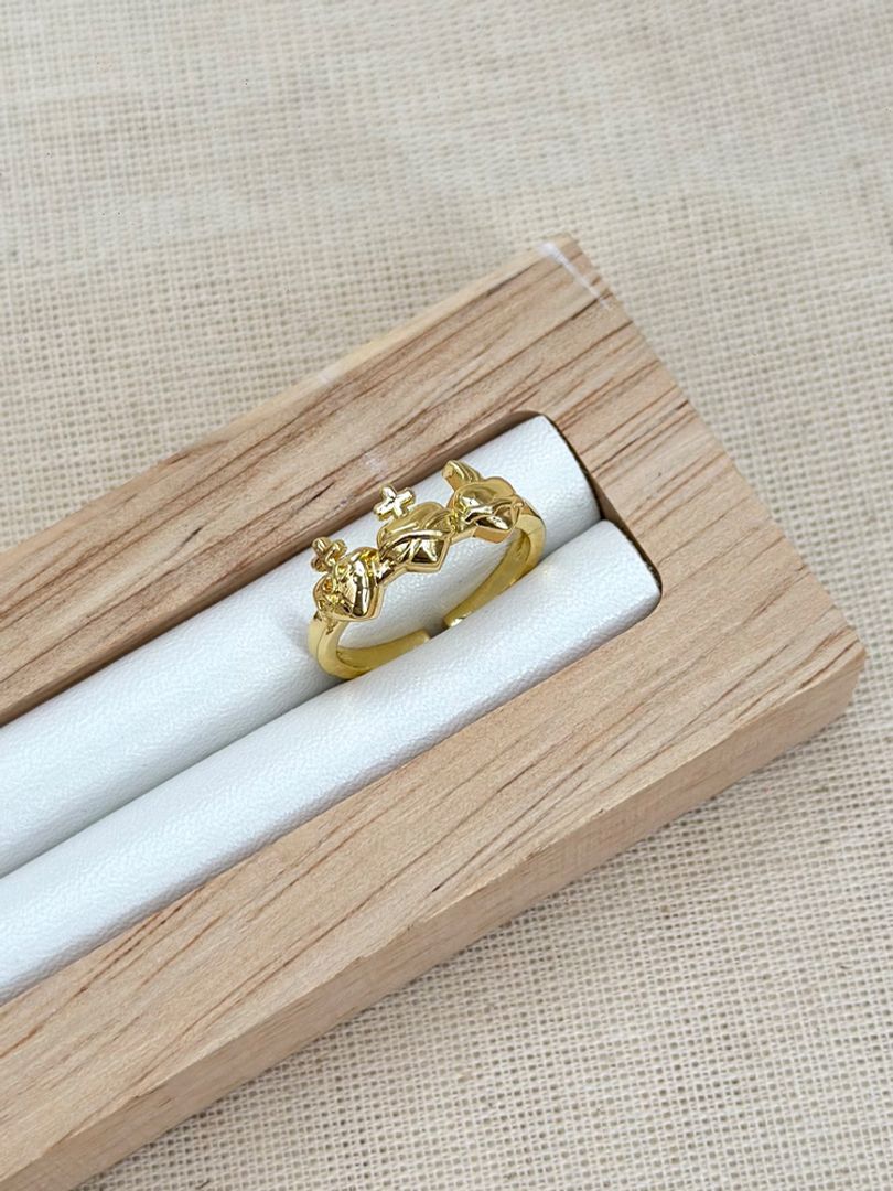 Anillo tres corazones 