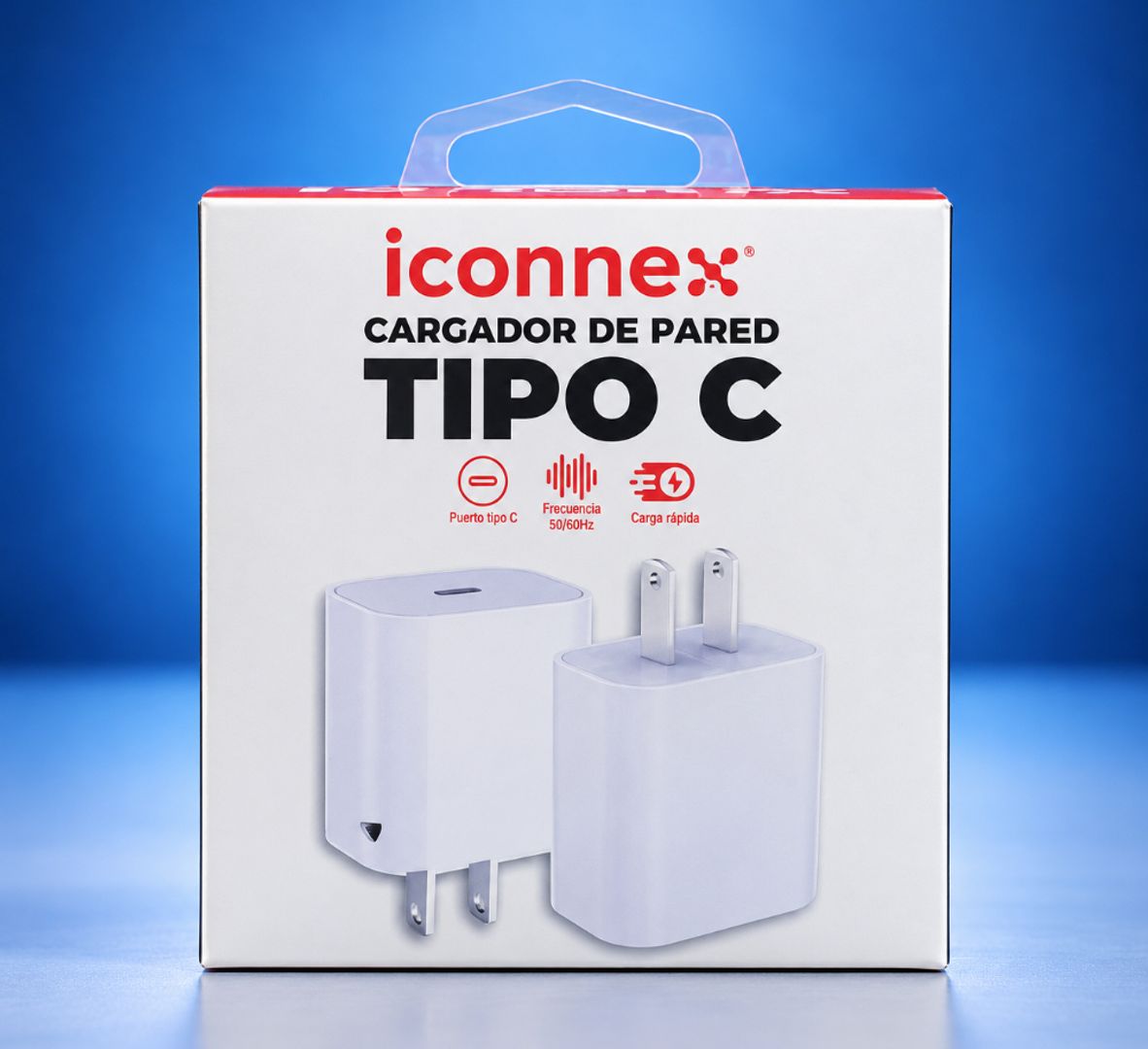 CARGADOR DE PARED ICONNEX TIPO C – CARGA RÁPIDA