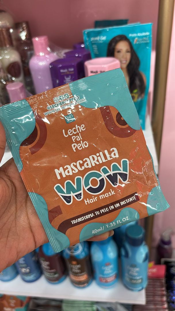 Mascarilla wow leche pal pelo sashet