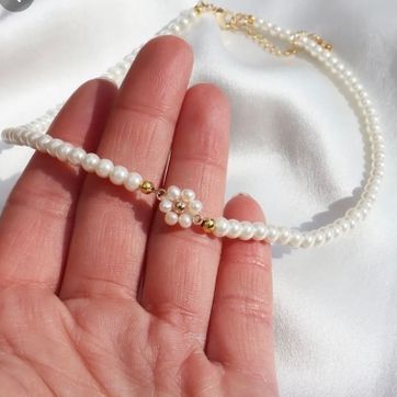 Imagen del producto COLLAR FLOR PERLA