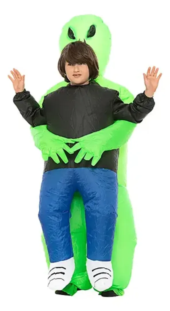 DISFRAZ INFLABLE DE ALIENIGENA EXTRATERRESTRE TALLA S Y L