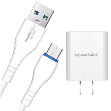 Cargador SpeedSong 18W V8 carga rápida SG89C - imagen 1