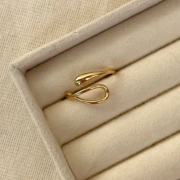 Imagen del producto Anillo dorado doble 