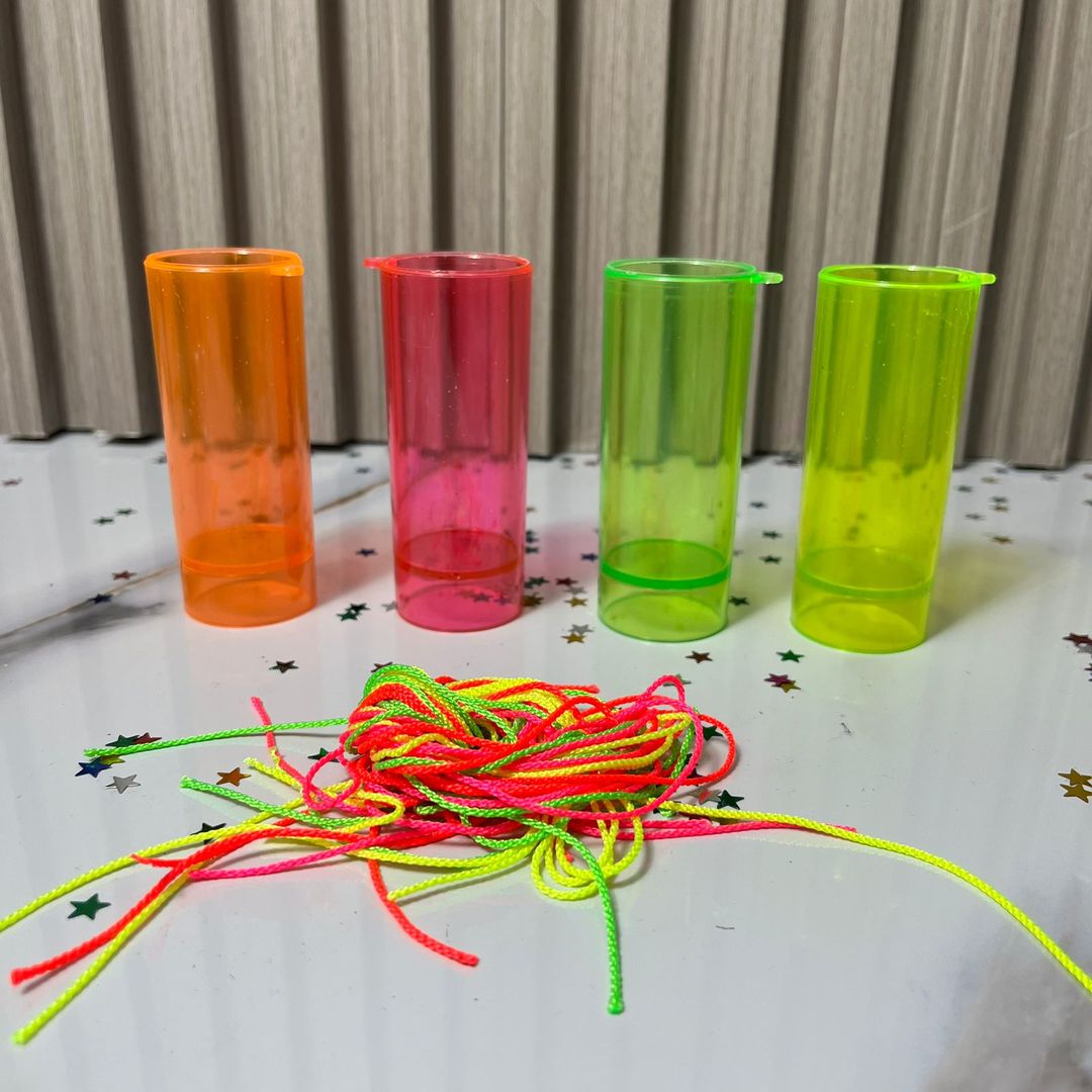 COPA TEQUILERA NEON CON CORDON X 12 UNIDADES