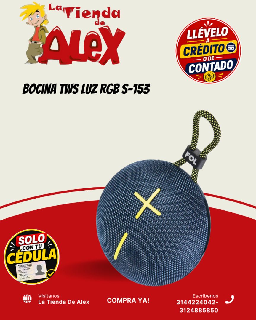 Bocina TWS Luz RGB S-153
