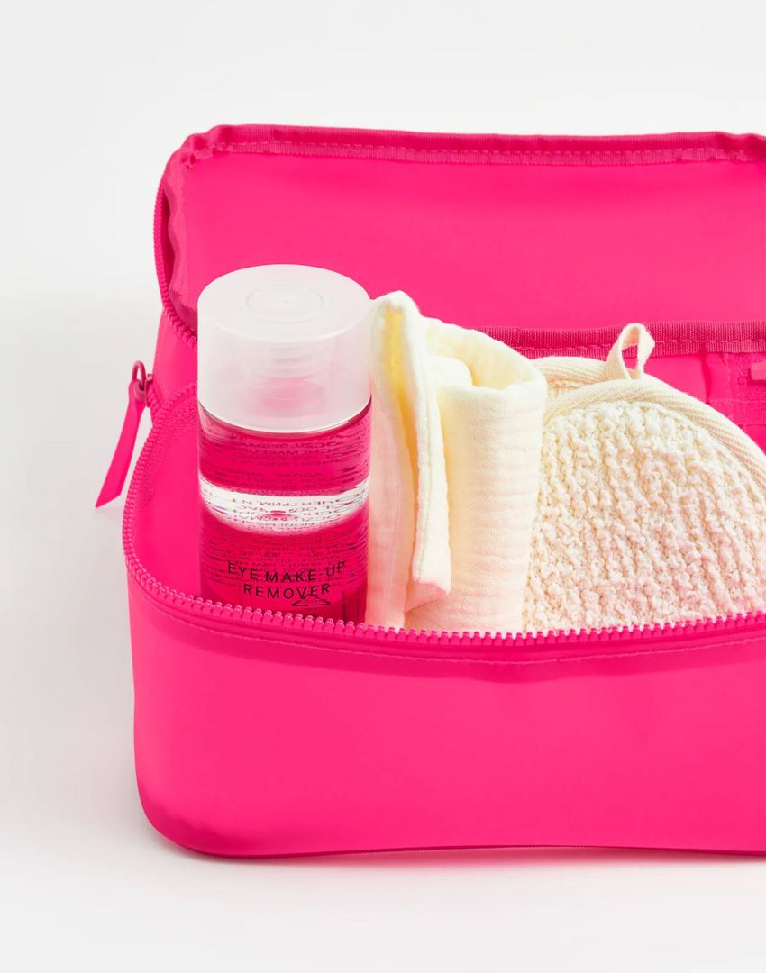 FAJ24030409 COSMETIQUERA FUCSIA Y VERDE MENTA IMPERMEABLE