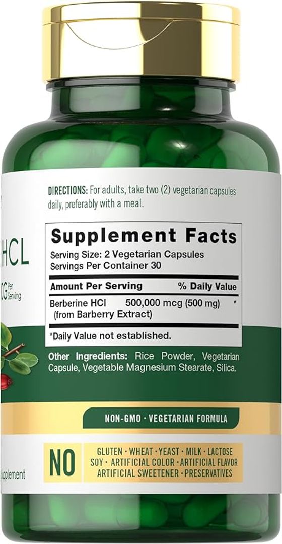 Berberina HLC 500,000mcg 60 cap Carlyle 