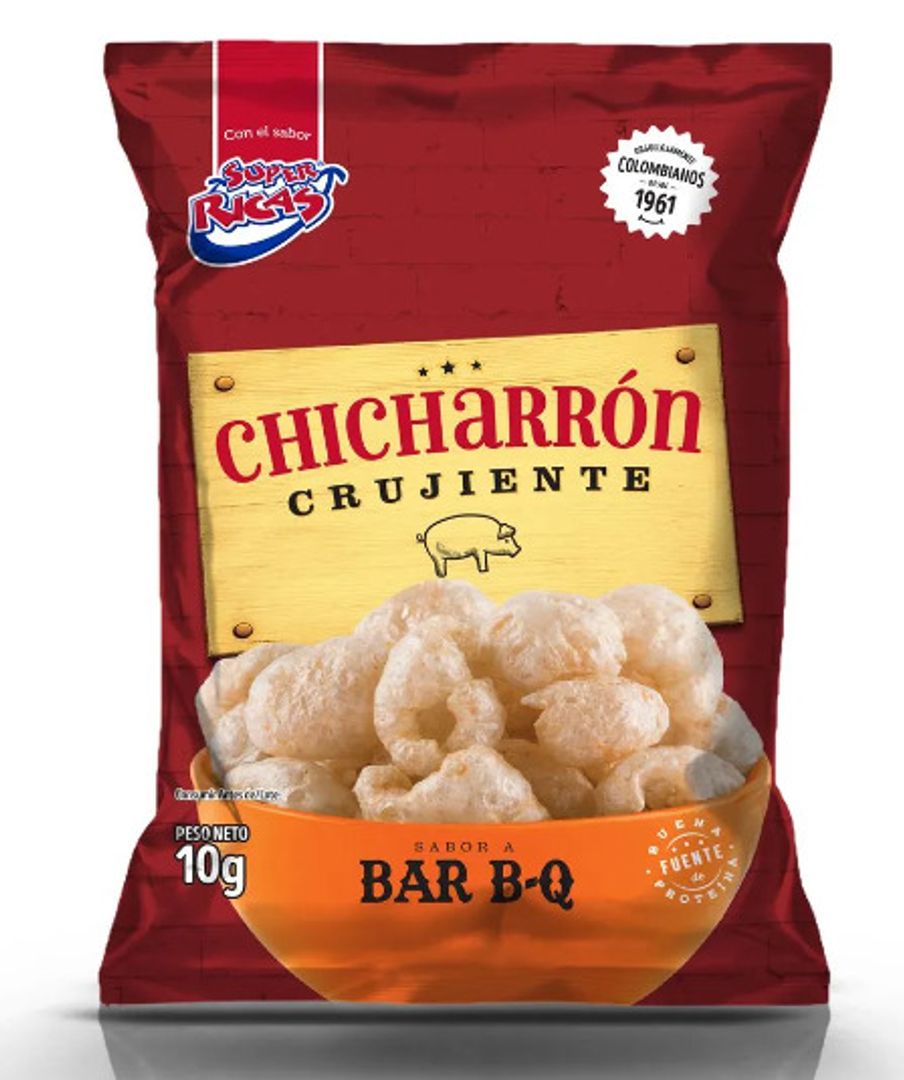 CHICHARRON BBQ*10G SUPER RICAS