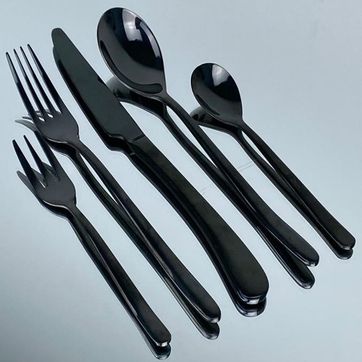 Imagen del producto Juego de Cubiertos (5 pzs.) Negro