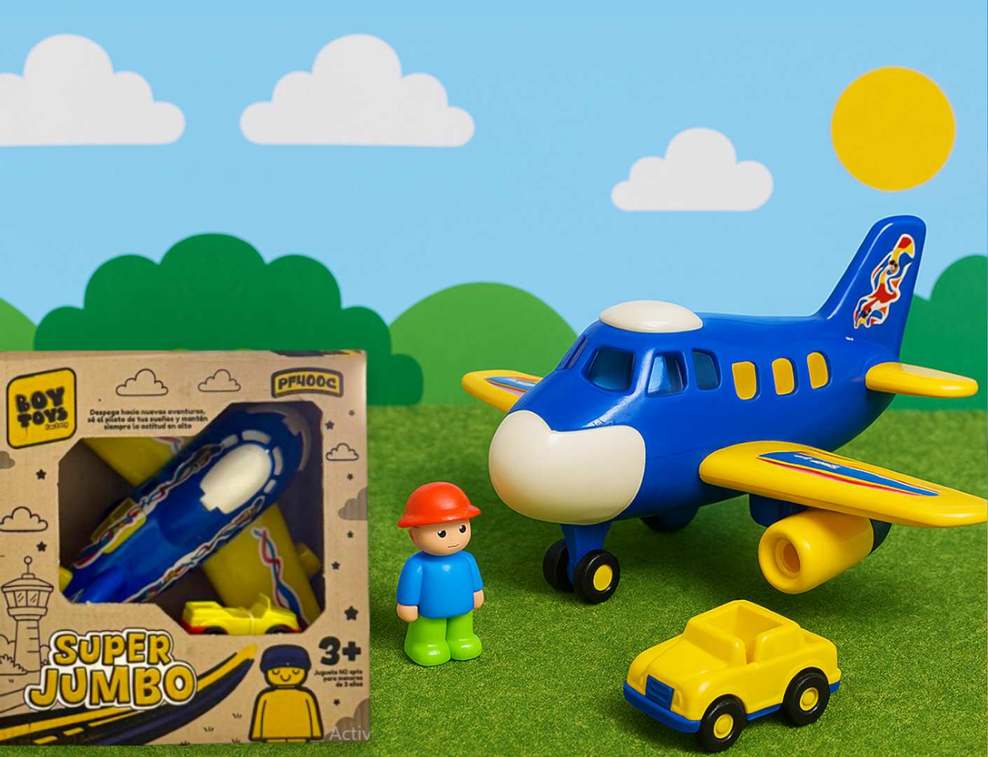 AVION JUMBO EN CAJA-BTOY