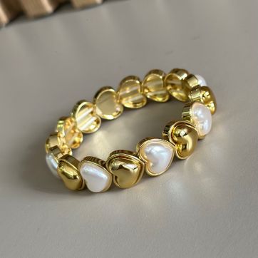 Imagen del producto Pulsera corazón combinado 